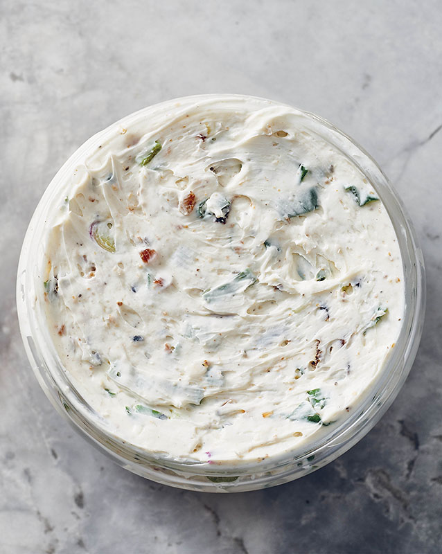 Bacon, Scallion, and Black Pepper Cream Cheese