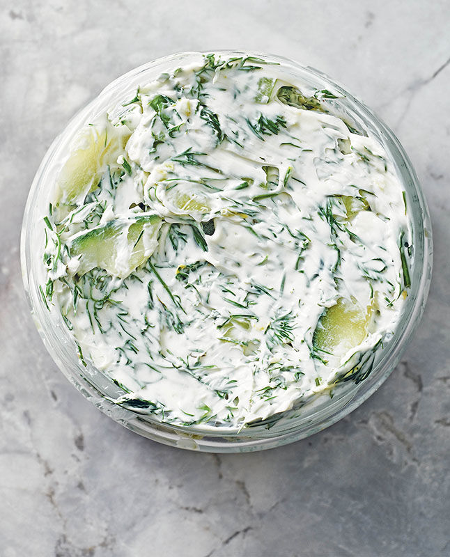 Dill, Cucumber, and Celery Cream Cheese