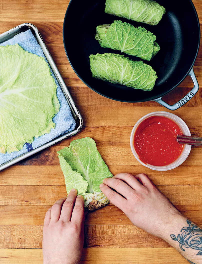 Toasted Rye Cabbage Rolls