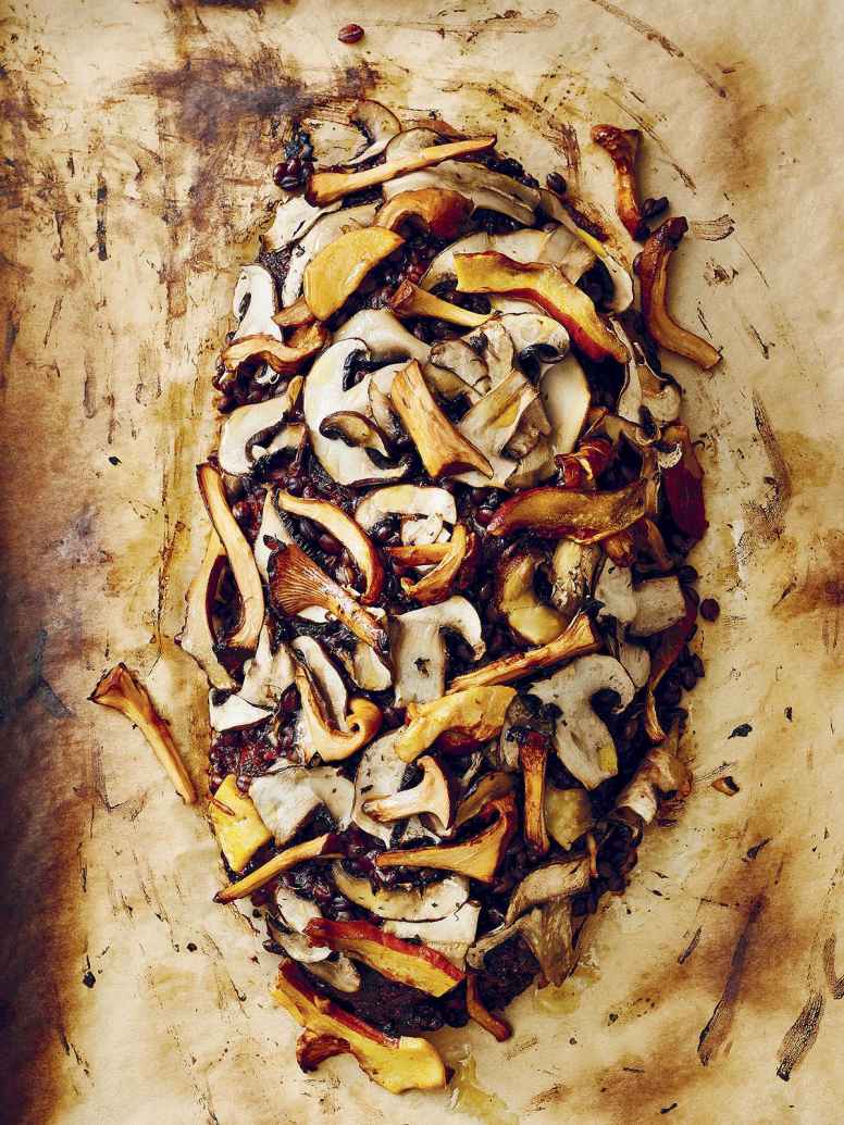 Meat Loaf with Barley and Mushrooms