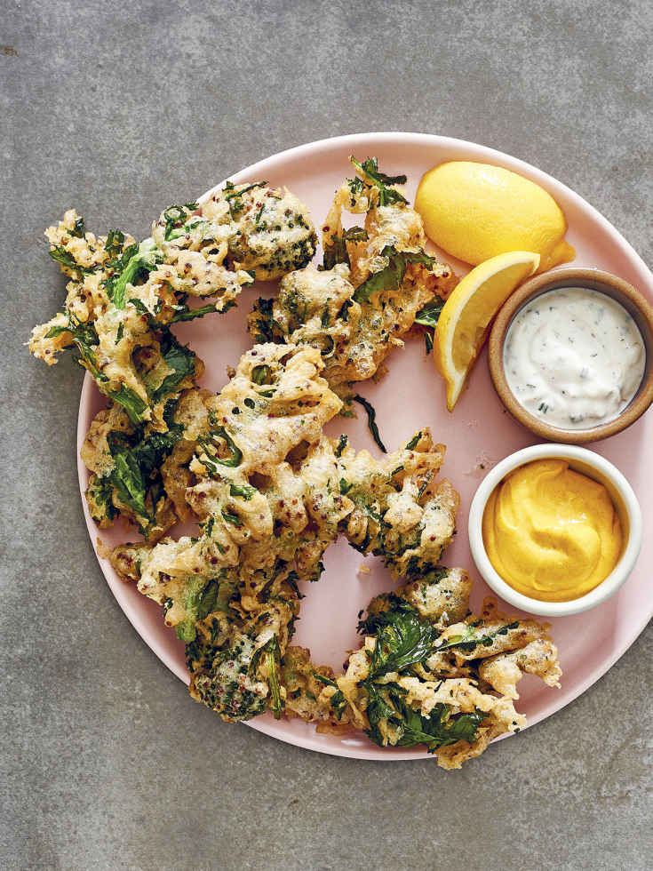 Crispy Quinoa Tempura, Two Ways