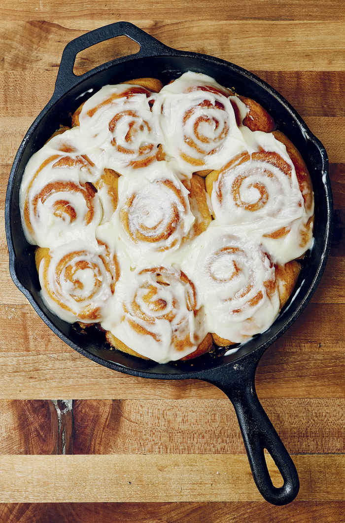 Cast-Iron Skillet Spelt Cinnamon Rolls